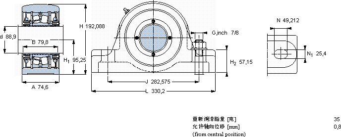 SKFSYR 3.1/2 N軸承圖紙