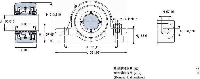 SKFSYR 3.15/16 N-118軸承圖紙