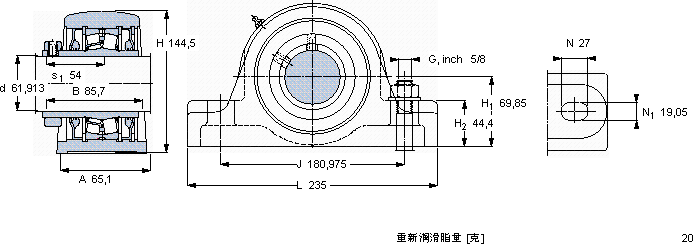 SKFSYR 2.7/16 H軸承圖紙