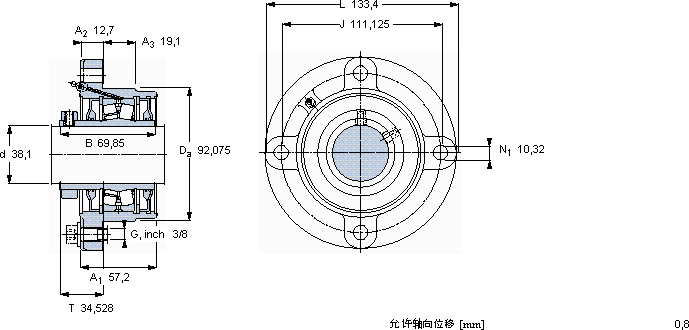 SKFFYRP 1.1/2軸承圖紙