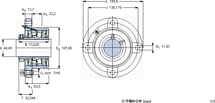SKFFYRP 1.3/4-18軸承圖紙