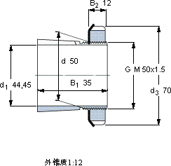 SKFHE 210軸承圖紙