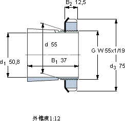 SKFHE 211 B軸承圖紙