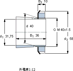 SKFHE 308軸承圖紙