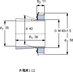 SKFH 308 C軸承圖紙