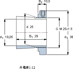 SKFHE 305 E軸承圖紙