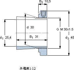 SKFHE 306 E軸承圖紙