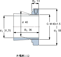 SKFHE 308 E軸承圖紙