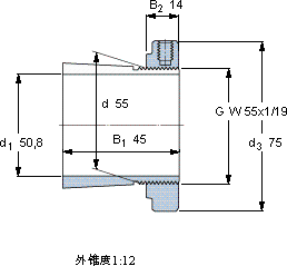 SKFHE 311 BE軸承圖紙