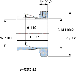 SKFHE 322 E軸承圖紙