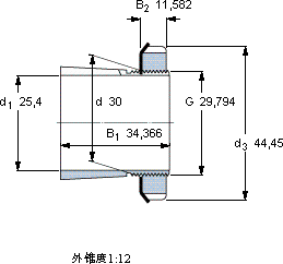 SKFSNW 6x1軸承圖紙