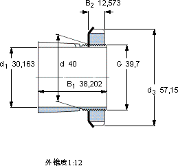 SKFSNW 8x1.3/8軸承圖紙