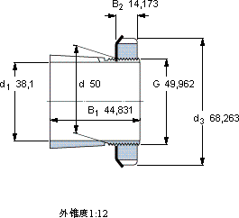 SKFSNW 10x1.1/2軸承圖紙