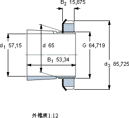 SKFSNW 13x2.1/4軸承圖紙