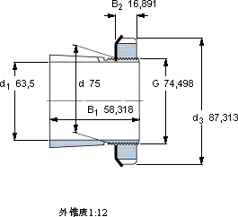 SKFSNW 15x2.1/2軸承圖紙