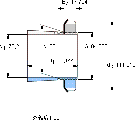 SKFSNW 17x3軸承圖紙