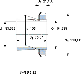 SKFSNW 21x3.11/16軸承圖紙