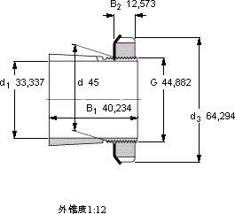 SKFSNW 9x1.5/16軸承圖紙