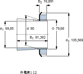 SKFSNW 116x2.3/4軸承圖紙
