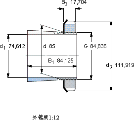 SKFSNW 117x2.15/16軸承圖紙