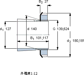 SKFSNW 28x5軸承圖紙