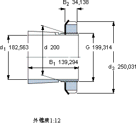 SKFSNW 40x7.3/16軸承圖紙