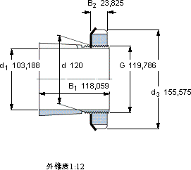 SKFSNW 124x4.1/16軸承圖紙