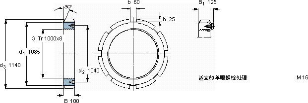 SKFHM 30/1000軸承圖紙