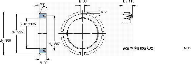 SKFHM 30/850軸承圖紙