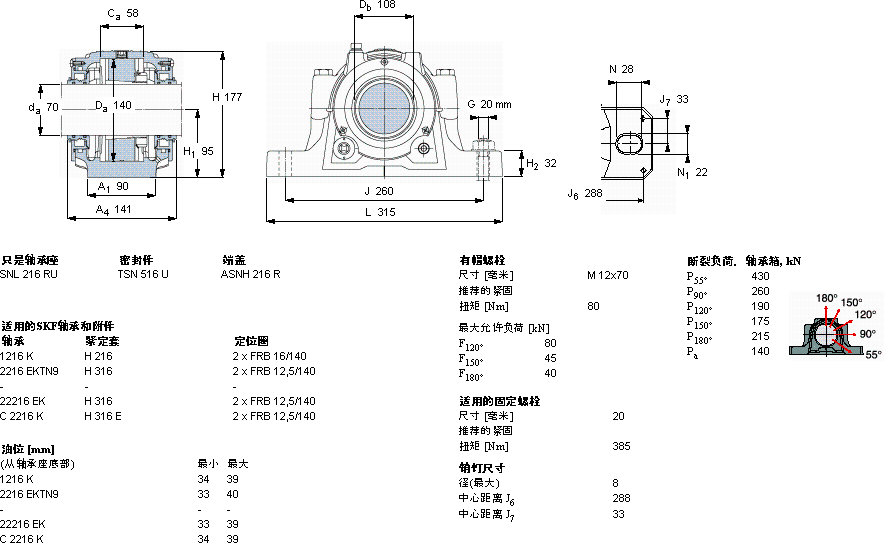 SKFSNL 516 TURU軸承圖紙