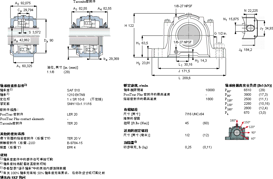 SKFSAF 1510軸承圖紙