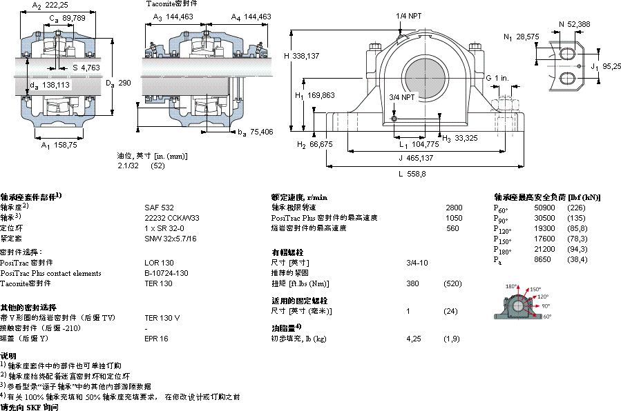 SKFSAF 22532軸承圖紙