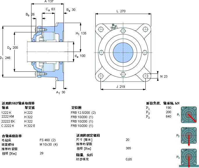 SKF722522 B軸承圖紙