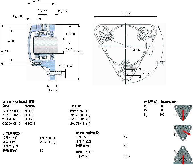 SKFFNL 509 A軸承圖紙