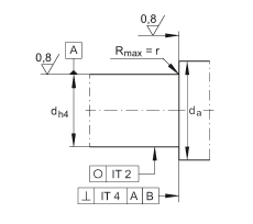 INA推力角接觸球軸承 ZKLN4090-2RS, 雙向，兩側(cè)唇密封