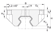 INA阻尼滑塊 RUDS55-D, 直線循環滾柱軸承及導軌組件