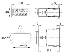 INA位置顯示器 MA10/4, 測量系統的位置顯示