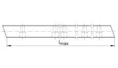 INA球單軌引導系統 KUVE35-SB-ZHP, 滑塊側面帶安裝孔，導軌帶斜齒輪螺旋齒，四排球；可提供耐腐蝕設計