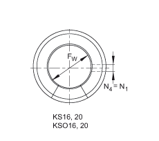 INA直線球軸承 KSO16-PP, 開式設計，兩側唇密封