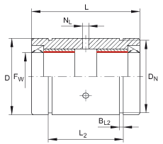 INA直線滑動(dòng)軸承 PAB30-PP-AS, 所有面進(jìn)行密封，帶再潤(rùn)滑設(shè)施