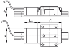 INA測量系統 KUVE30-B..-LMST, 用于四排直線循環球軸承及導軌組件的測量系統，增加的長度測量