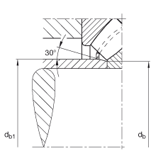 FAG推力調(diào)心滾子軸承 29332-E1, 根據(jù) DIN 728/ISO 104 標(biāo)準(zhǔn)的主要尺寸，單向，可分離