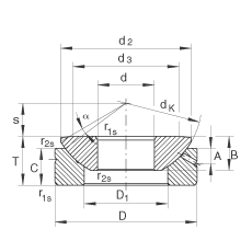 INA推力關節軸承 GE20-AX, 根據 DIN ISO 12 240-3 標準，需維護
