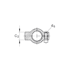 INA液壓桿端軸承 GIHNRK80-LO, 根據(jù) DIN ISO 12 240-4 標(biāo)準(zhǔn)，帶右旋螺紋夾緊裝置，需維護(hù)