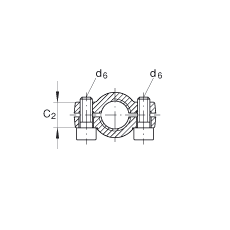 INA液壓桿端軸承 GIHNRK20-LO, 根據(jù) DIN ISO 12 240-4 標(biāo)準(zhǔn)，帶右旋螺紋夾緊裝置，需維護(hù)
