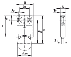 INA潤滑和刮削器單元 AB.W12, 導軌