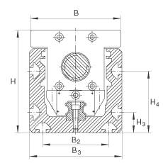 INA直線執(zhí)行器 MKUSE25-KGT20, 帶有六排球的滑塊
