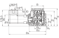 INA可伸縮直線執行器 MTKUSE25-ZS-20, 齒形帶驅動；帶六排球的滑塊