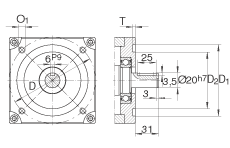INA直線執(zhí)行器 MKUE-25-ZR, 帶有兩排球的滑塊
