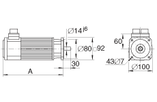 INA伺服電機 MOT-HDY92-C4-44S, 